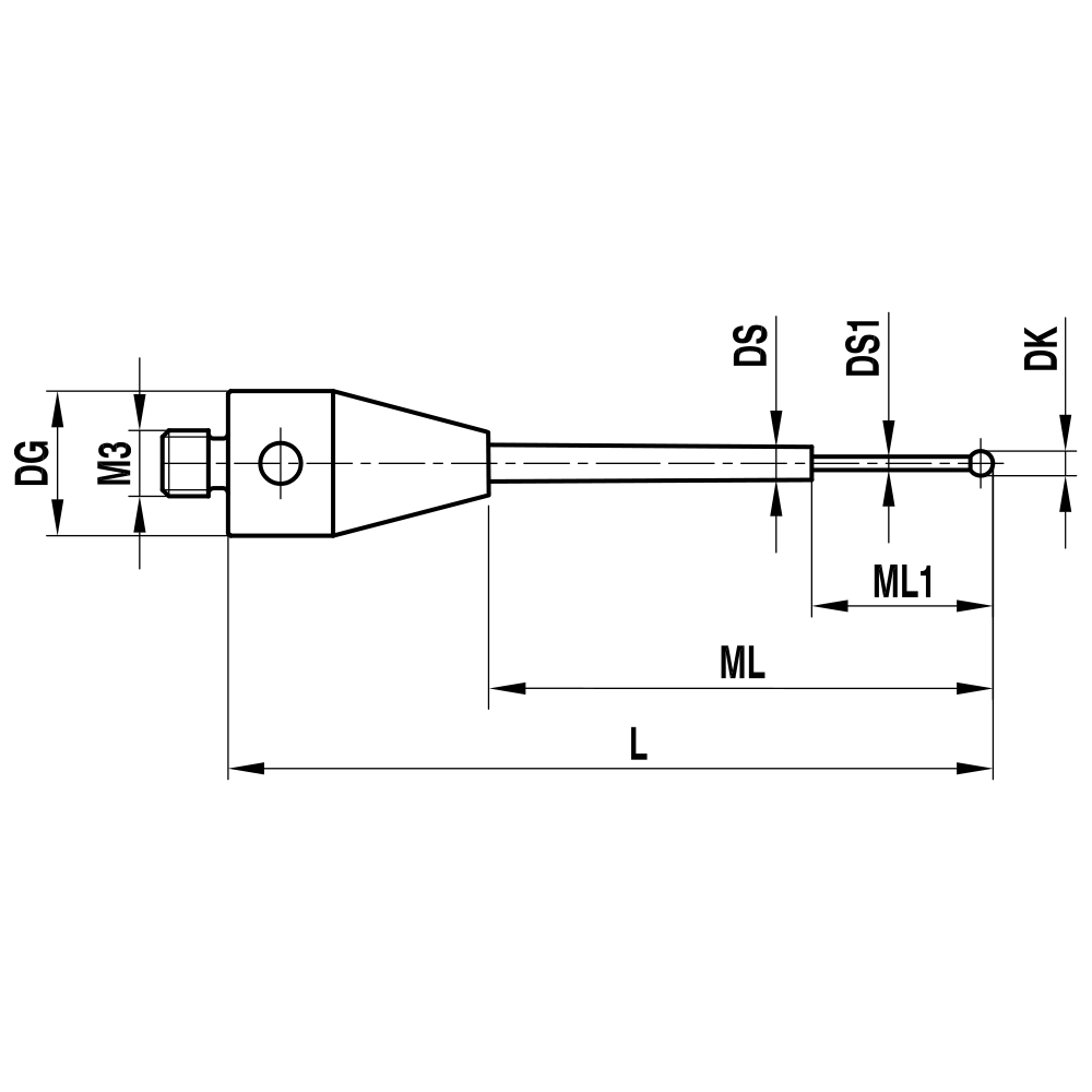 M3 XXT Stepped-stem Stylus