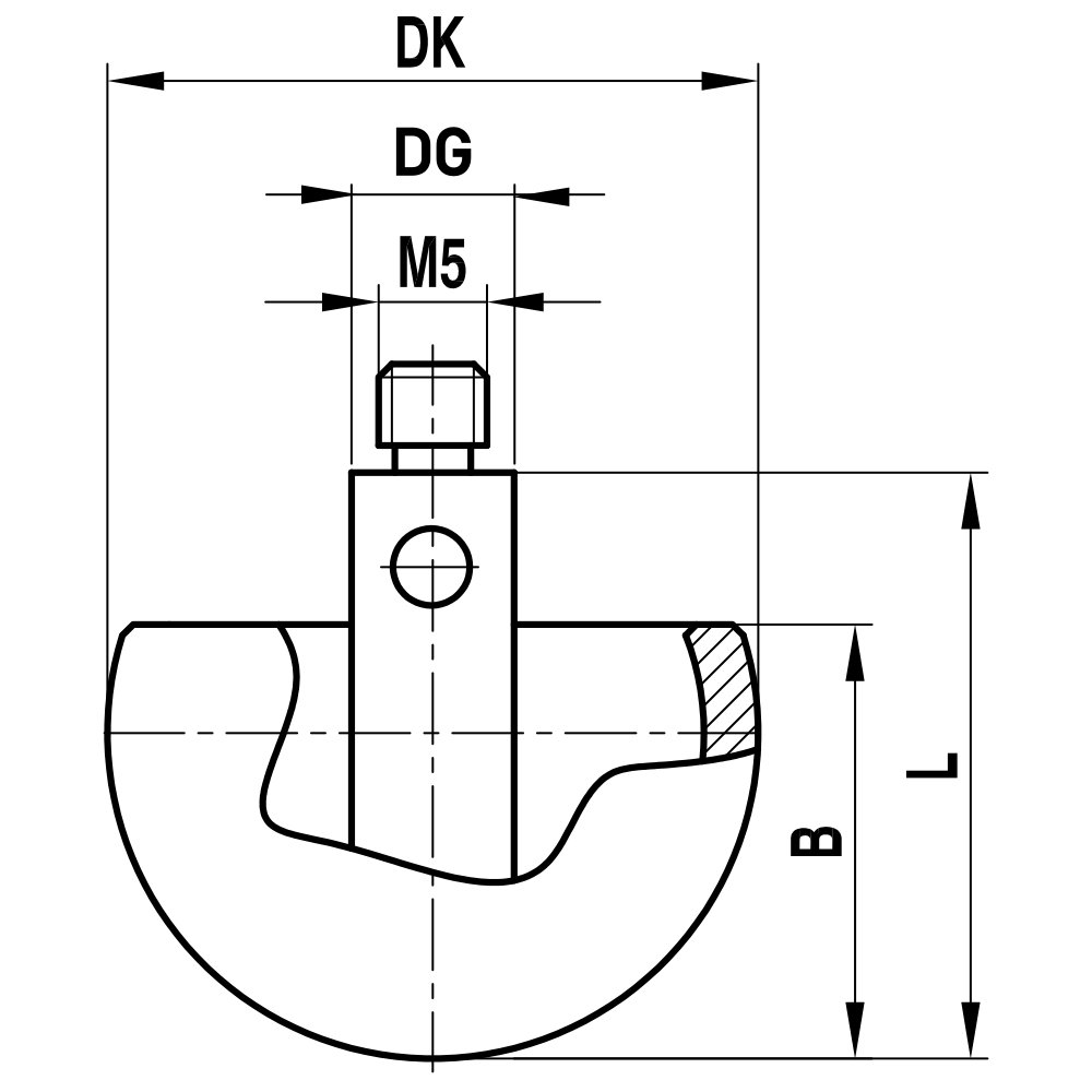 M5 Hemisperical Stylus