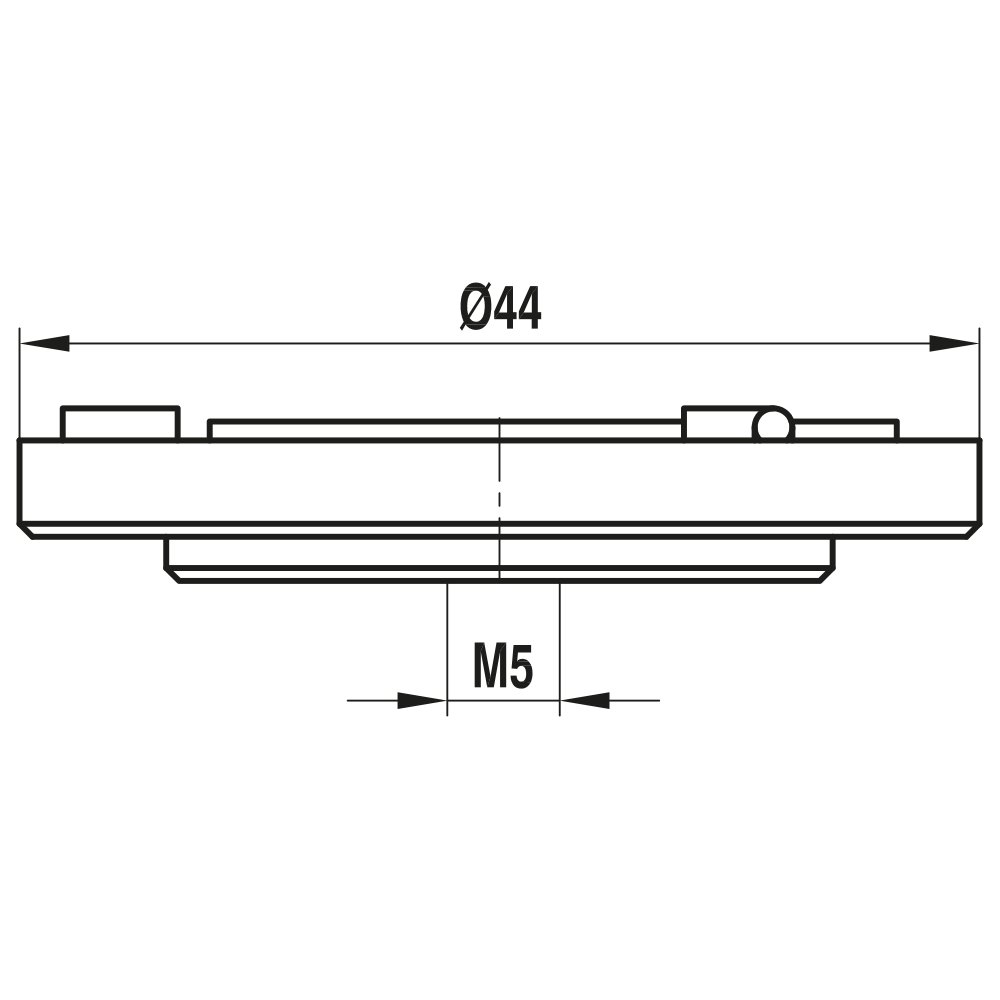 M5 - Adapter Plate for Dynamic Probe Prismo (ST) 