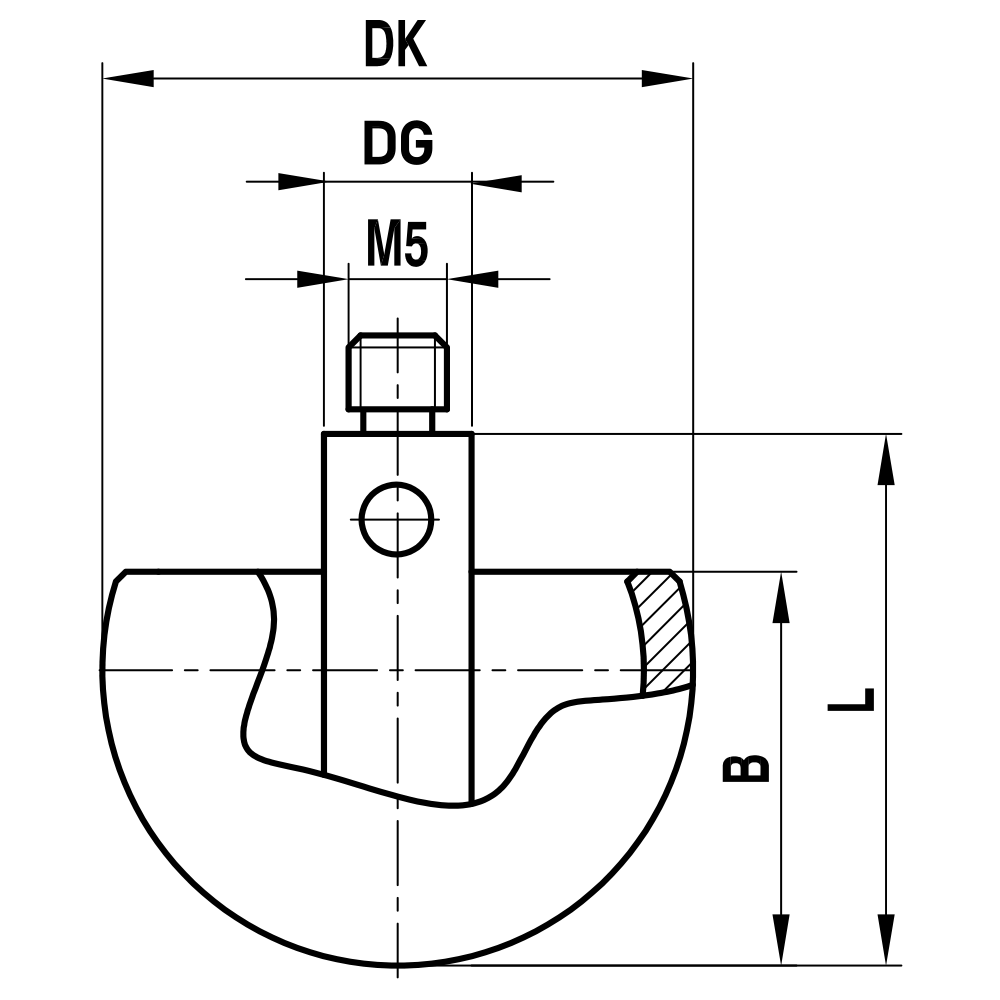 M5 Hemisperical Stylus