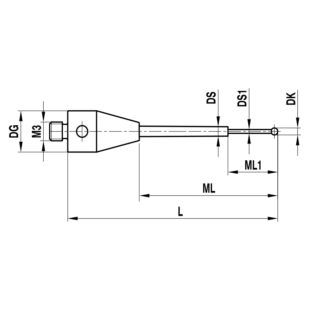 M3 XXT Stepped-stem Stylus