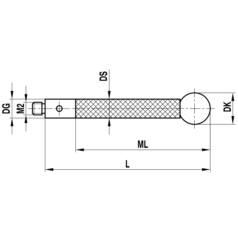 M2 Threaded-stem Scanning Stylus