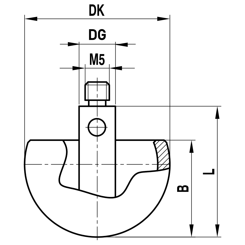 M5 Hemisperical Stylus