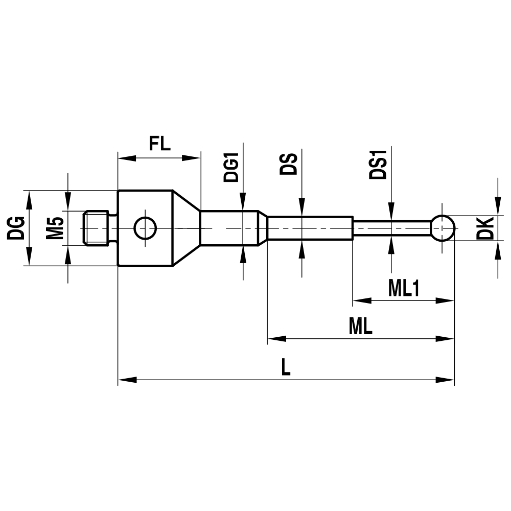 M5 Stepped-base, Stepped-stem  Stylus