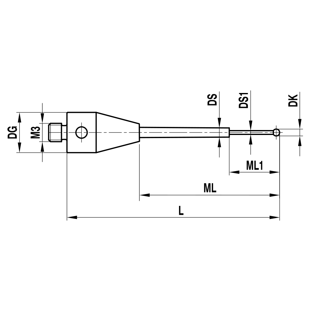 M3 XXT Stepped-stem Stylus