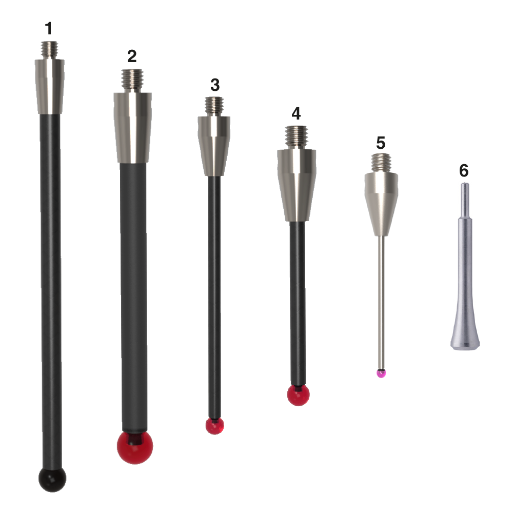 TBM3KIT6 - M3 styli set for Zeiss Vast XXT (6 pieces)