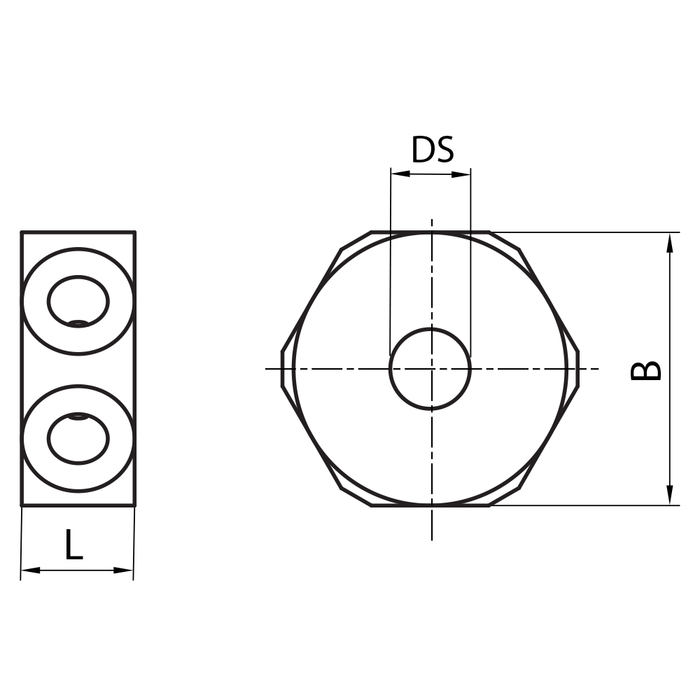 M3 XXT Cube Holder, 6-sided Star