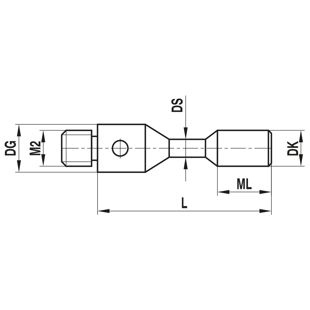 M2 Flat-tipped, Stepped Cylinder Stylus