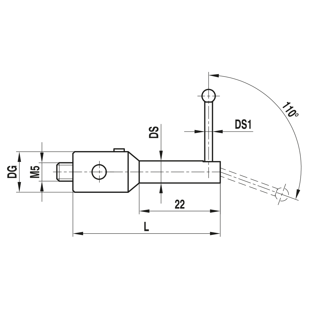 M5 Non-threaded Stylus Holders