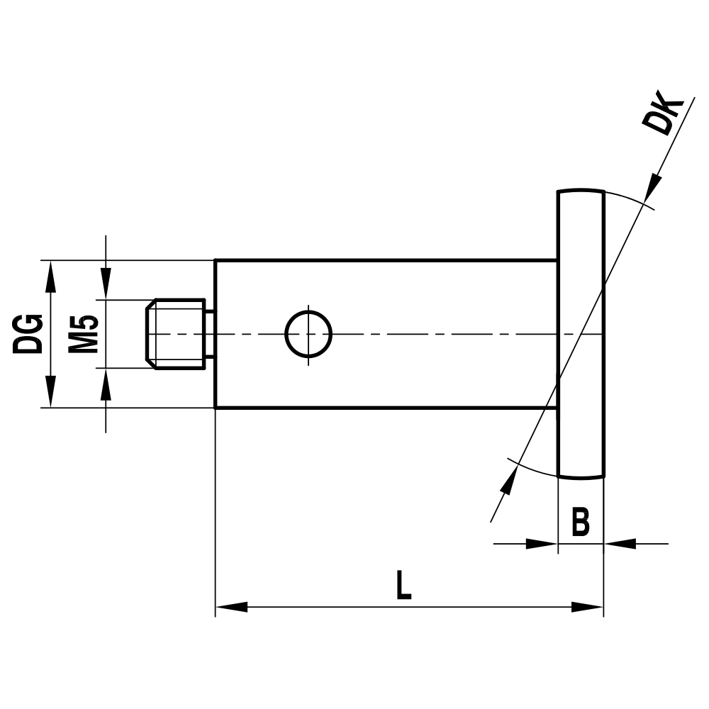 M5 Stub-stem Disk Stylus