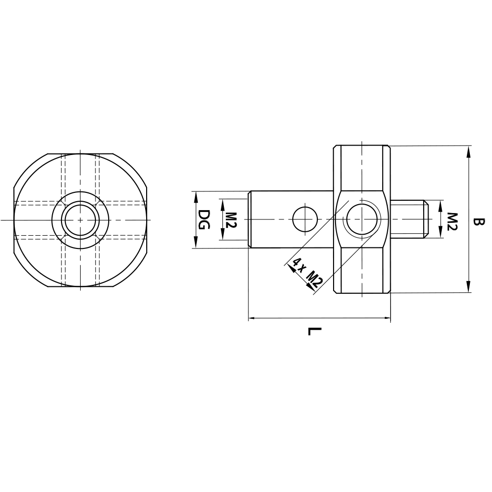 M2 5-Way Threaded-Stylus Holders