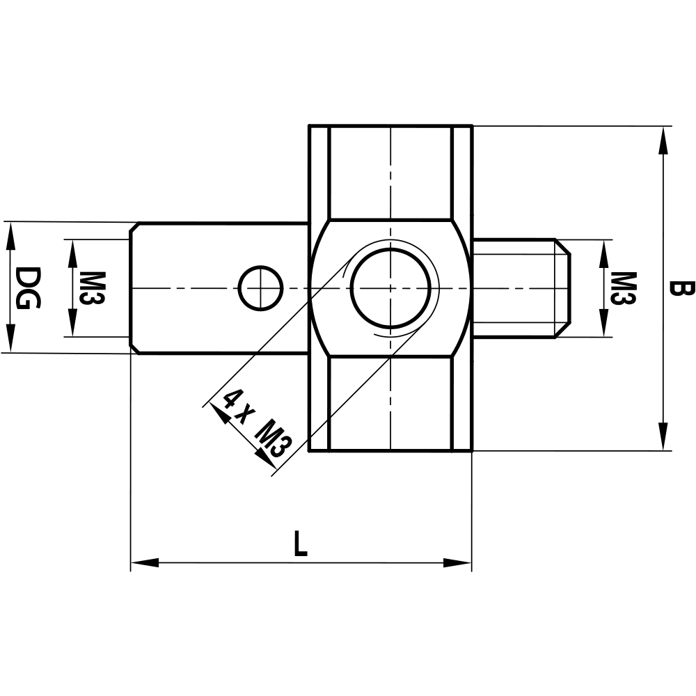 M3 5-Way Rotary Threaded-Stylus Holders