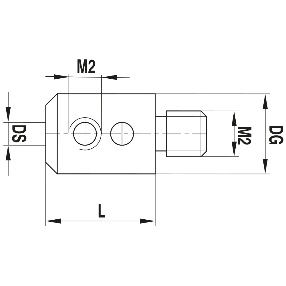 M2 Non-threaded Stylus Holders