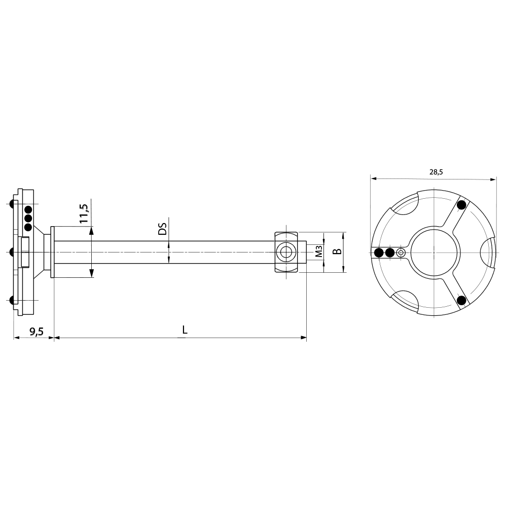 M3 – Adapter Plate VAST XXT TL1 Star