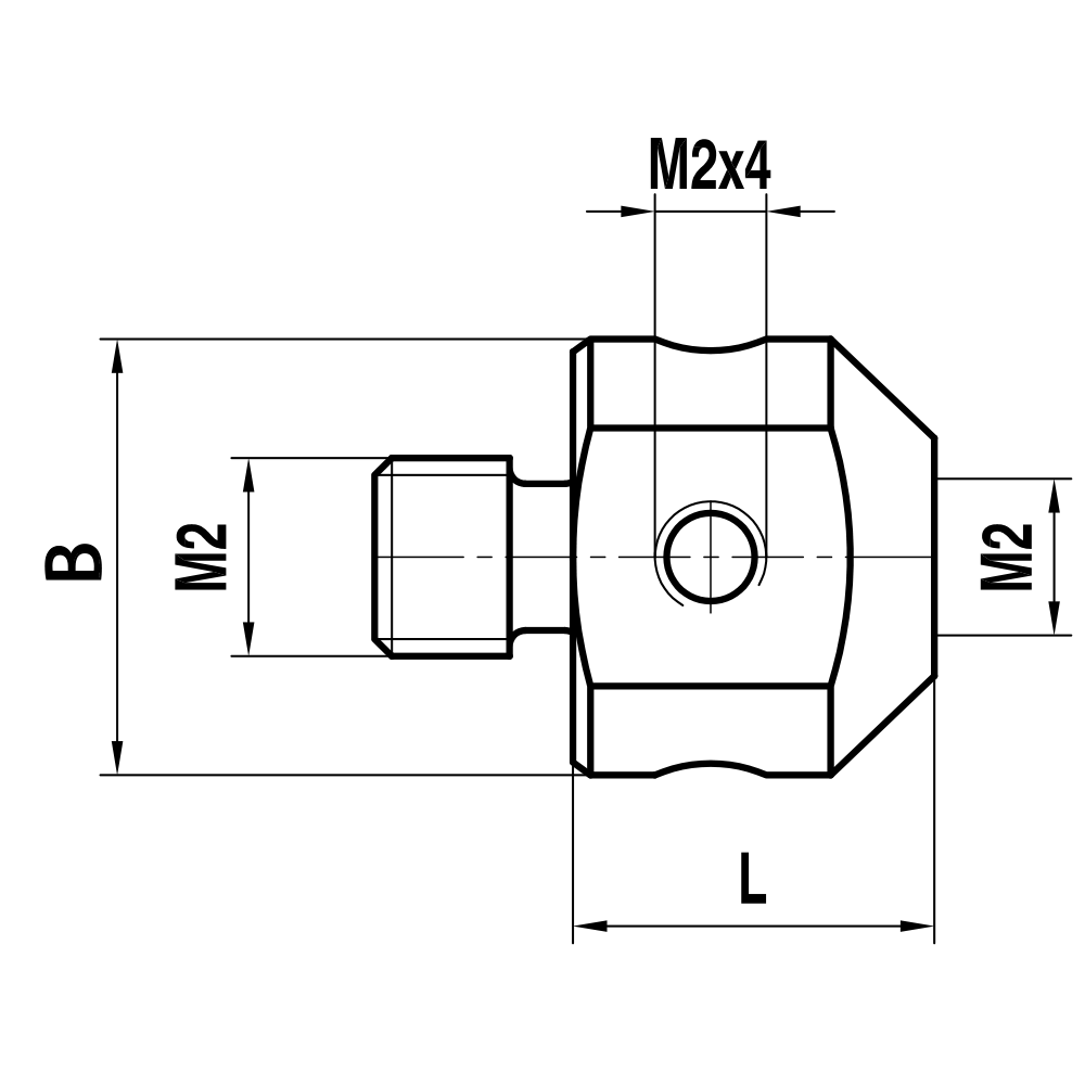 M2 5-Way Threaded-Stylus Holders