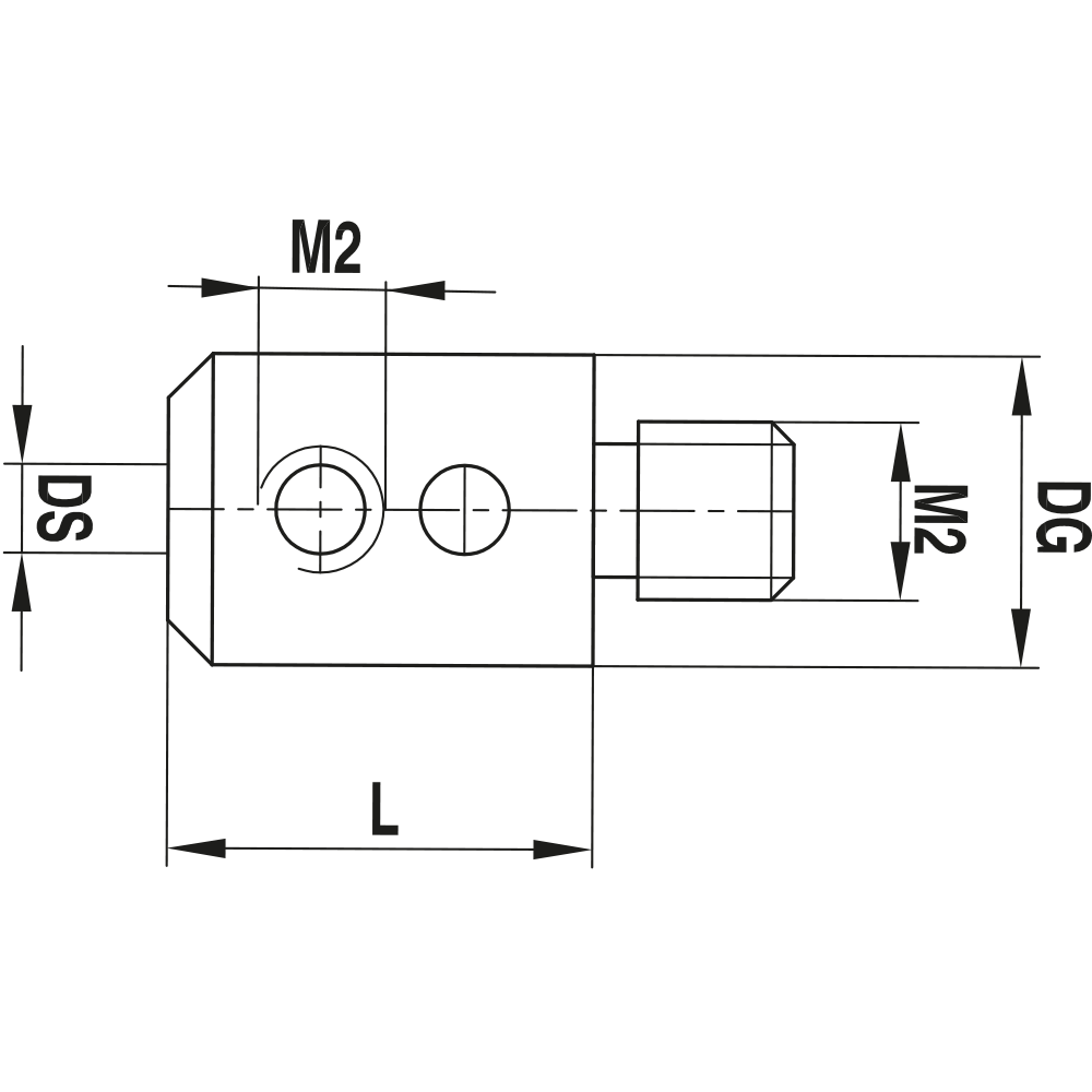 M2 Non-threaded Stylus Holders