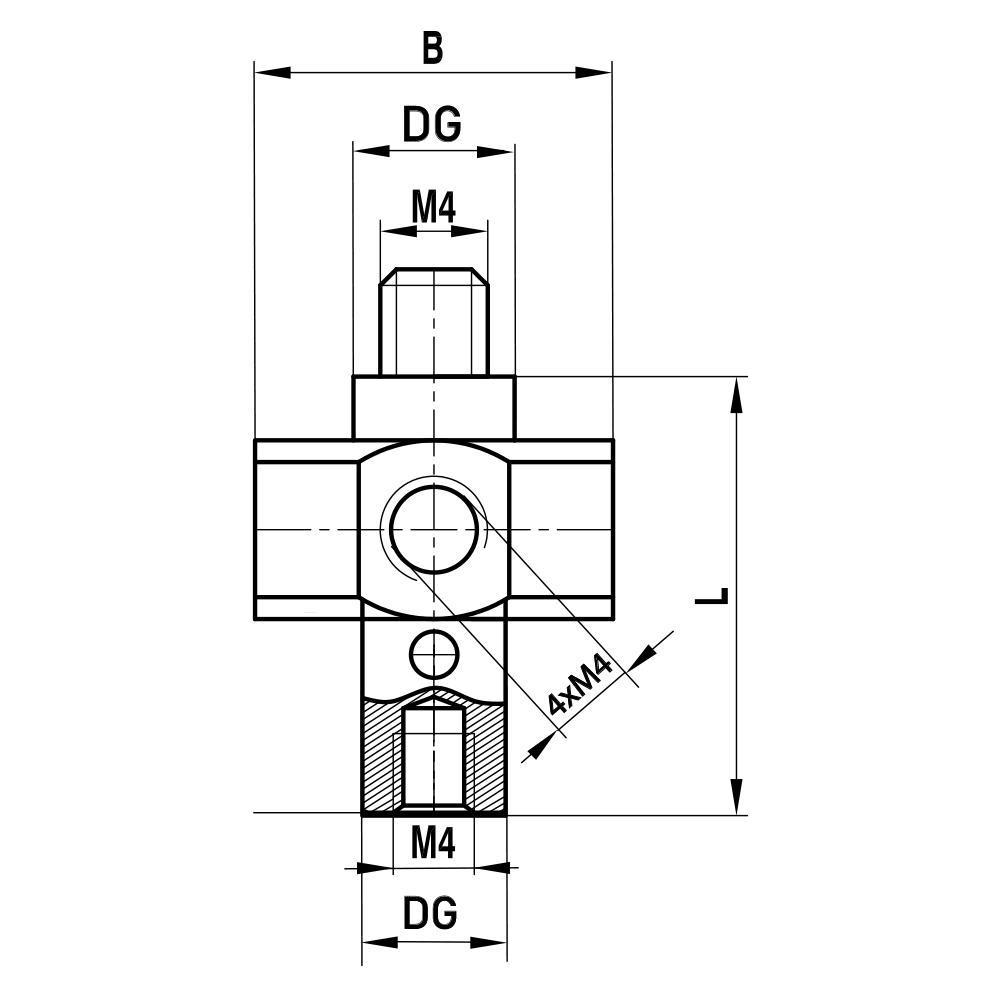 M4 - 5-way Rotary Holder