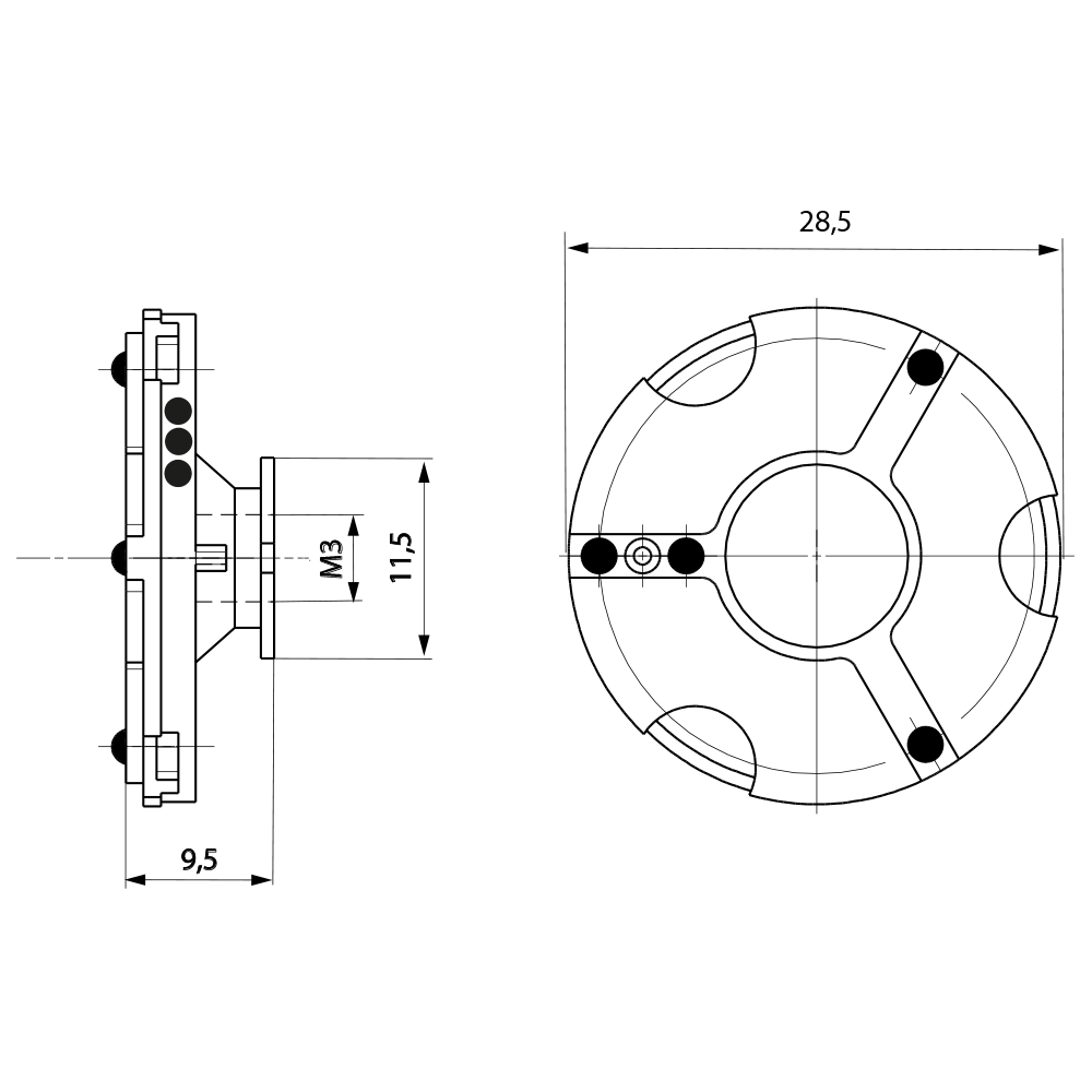 M3 – Adapter Plate VAST XXT TL3