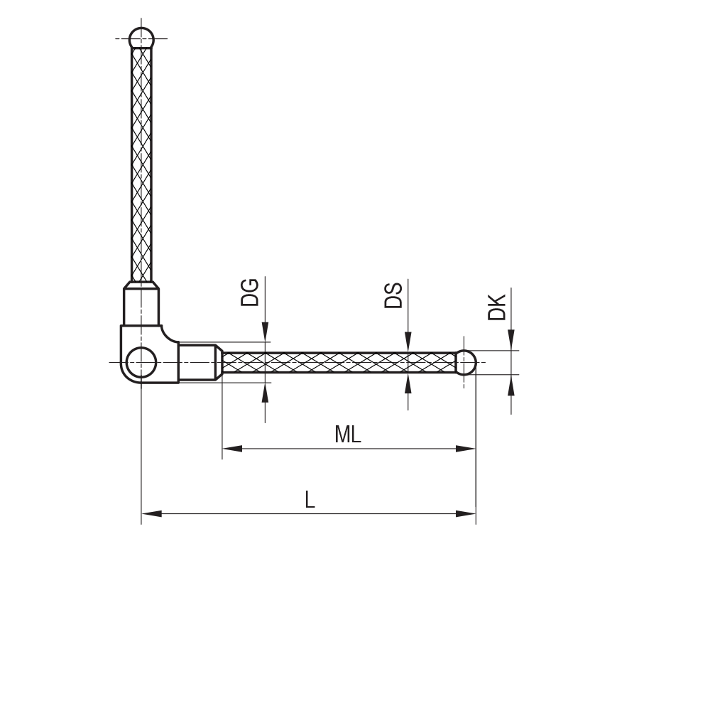 M3 XXT ½ Star 90°, Scanning  Stylus