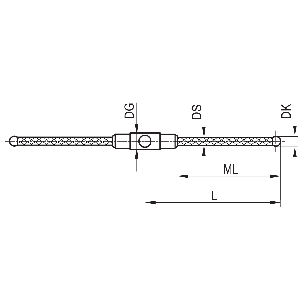 M3 XXT  ½ Star 180°  Clamping Stylus