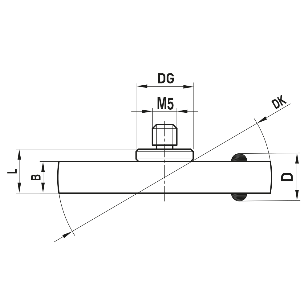 M5 Stub-stem Disk Stylus