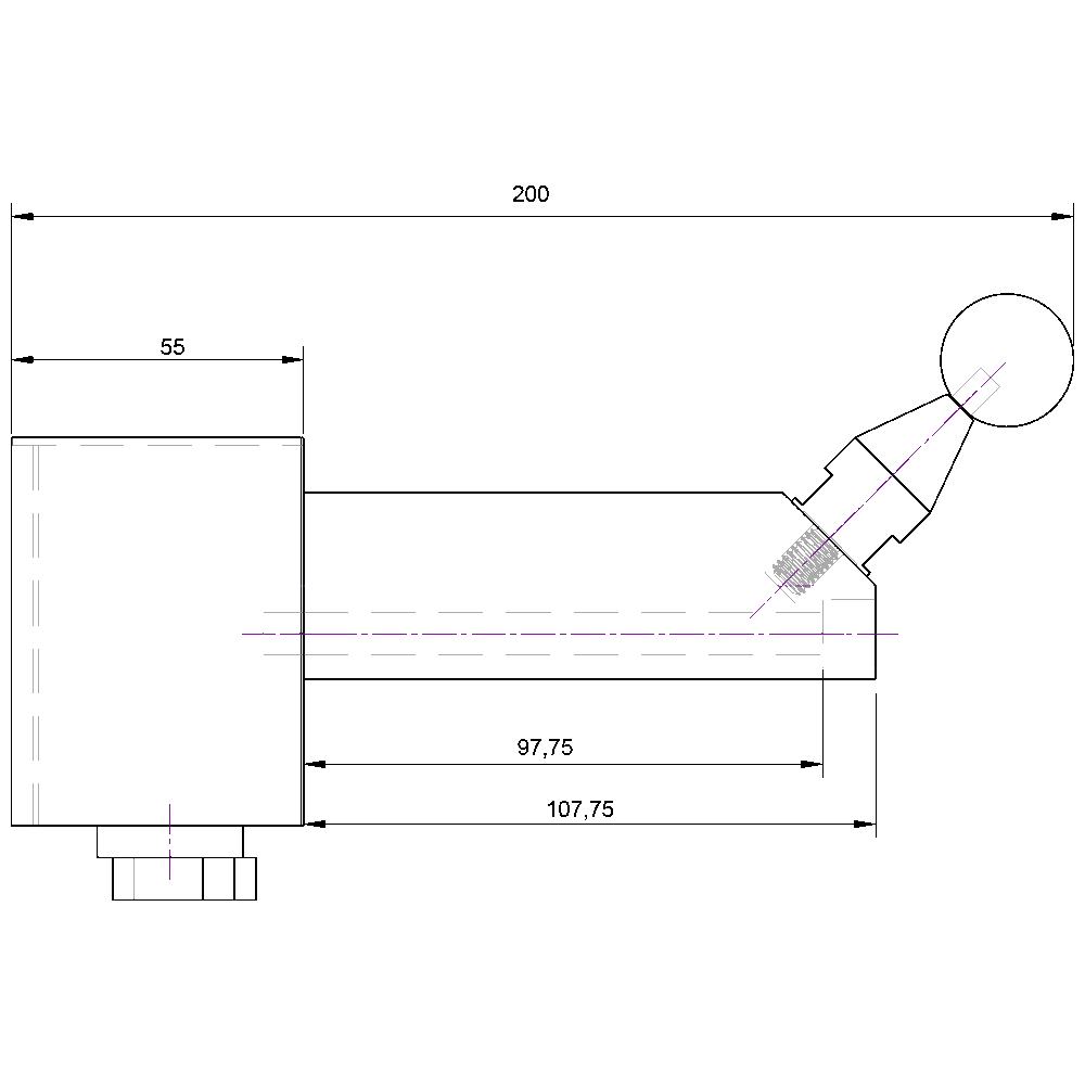 M8 Magnetic Base for Calibration Spheres