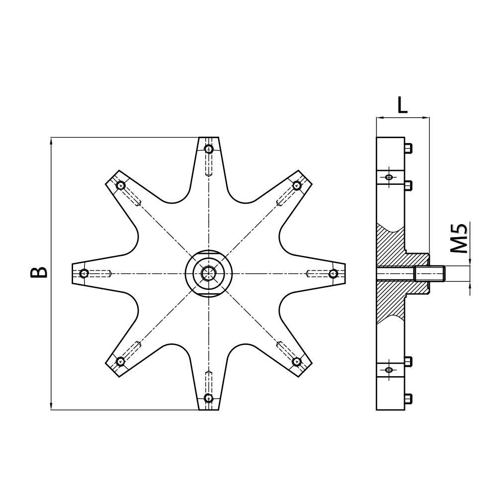 M5 Holder for Multiple Stylus 