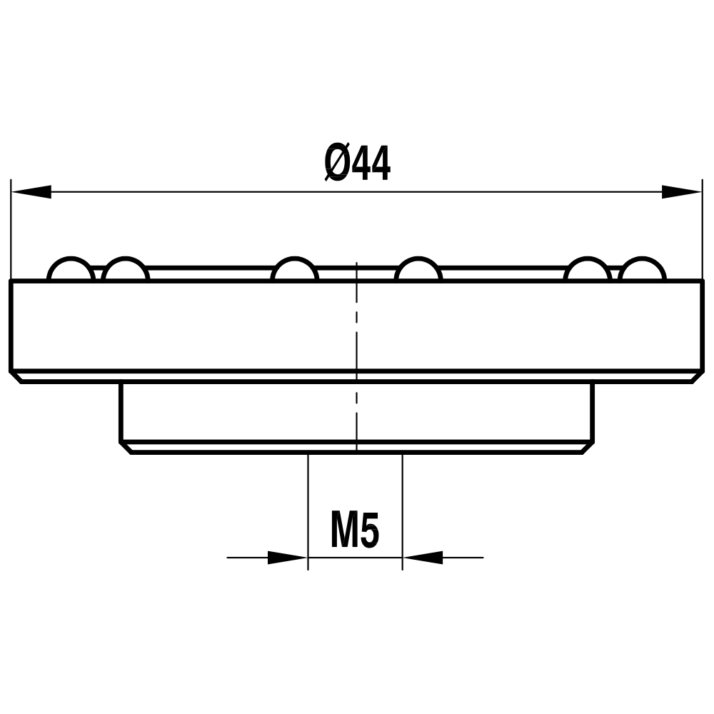 M5 - Adapter Plate for Dynamic Probe Head (ST) 