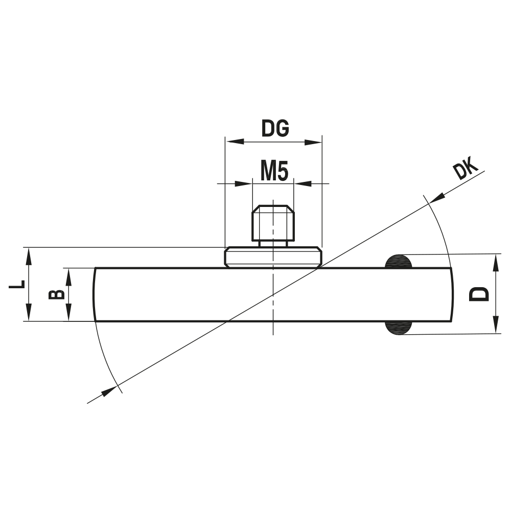 M5 Stub-stem Disk Stylus