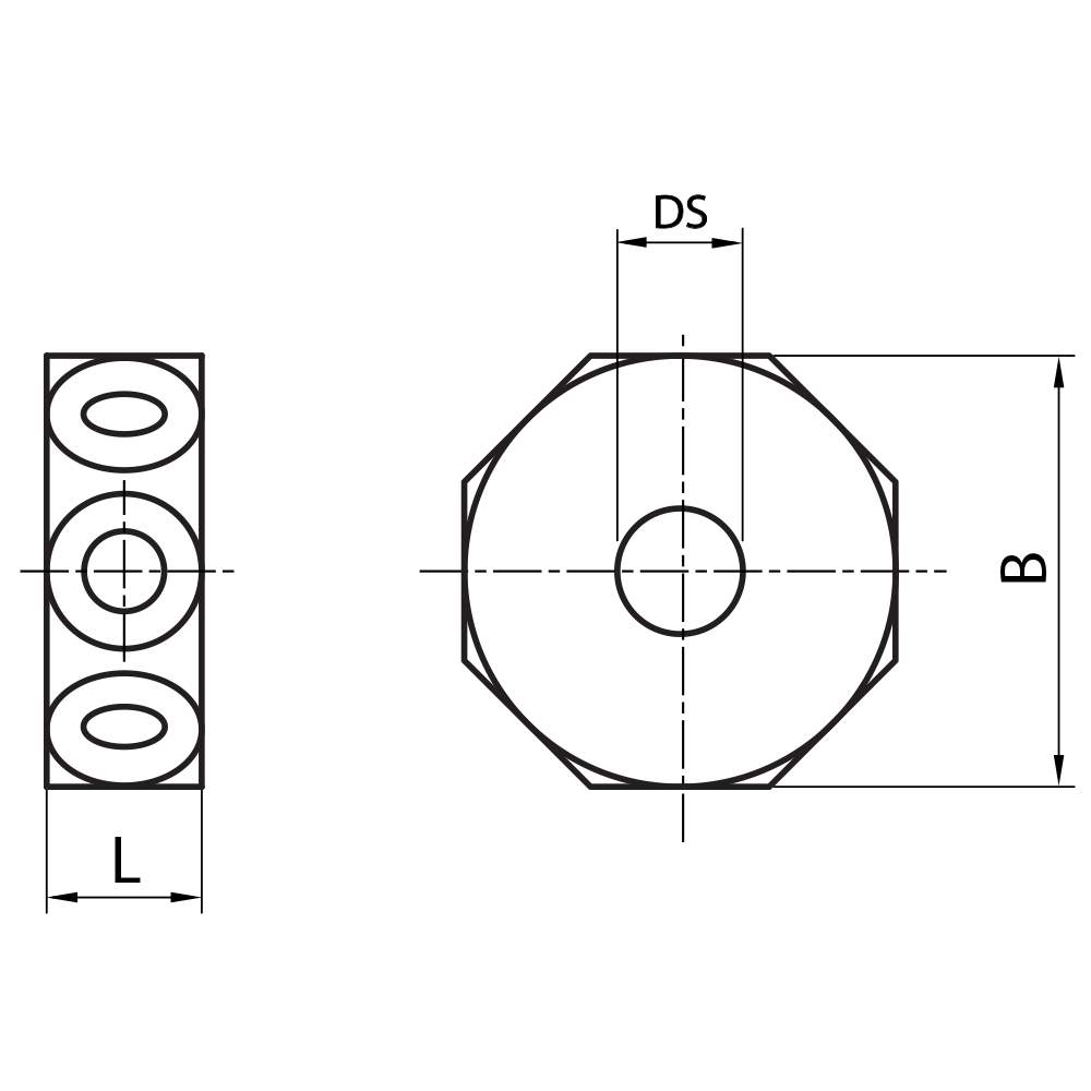 M3 XXT Cube Holder, 8-sided Star