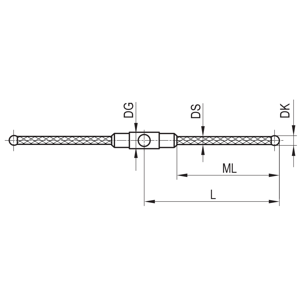 M3 XXT  ½ Star 180°  Clamping, Scanning Stylus