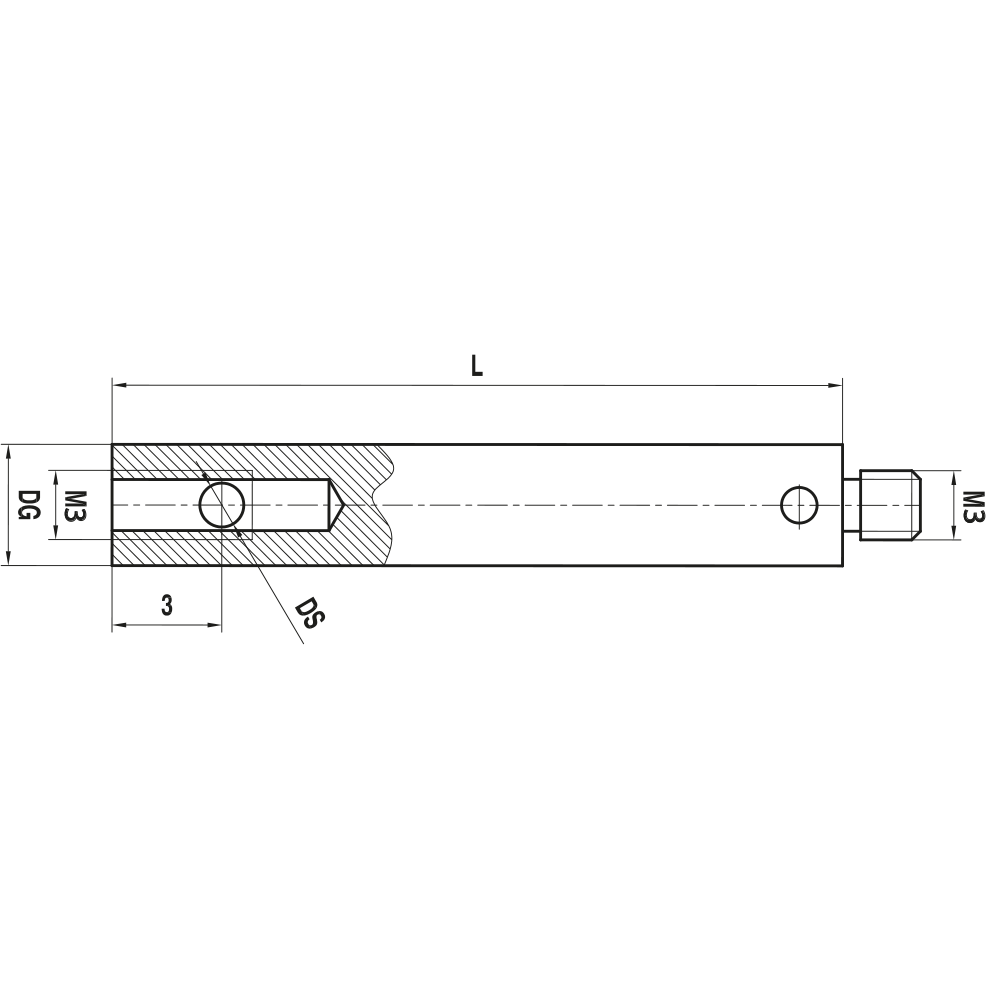 M3  Holder for Stylus , 90° 