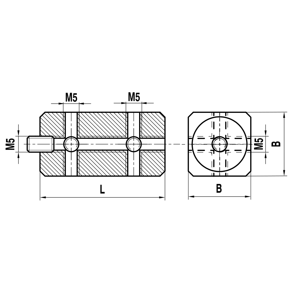 M5 Double-cube Holder