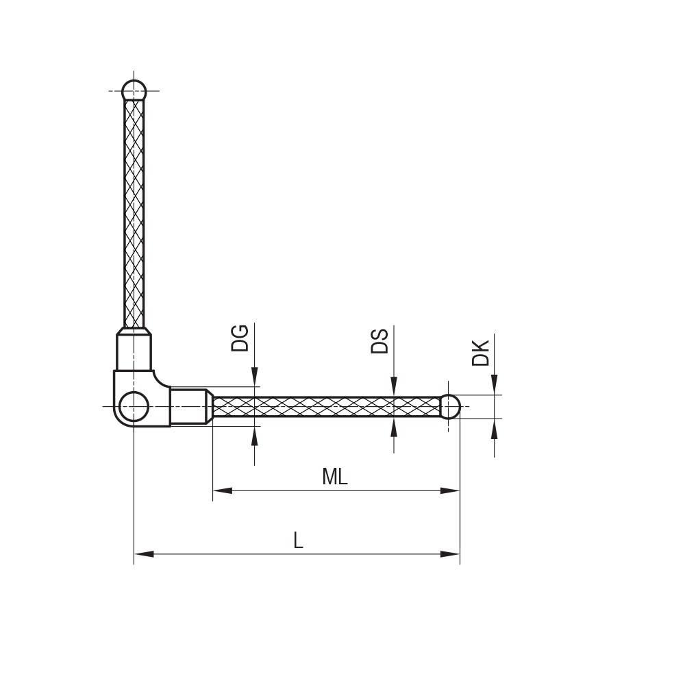 M3 XXT ½ Star 90°  Stylus